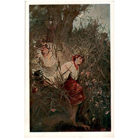 W. Pruszkowski pinxit. Rusałki. Les ondines. Nymphs of the moor.