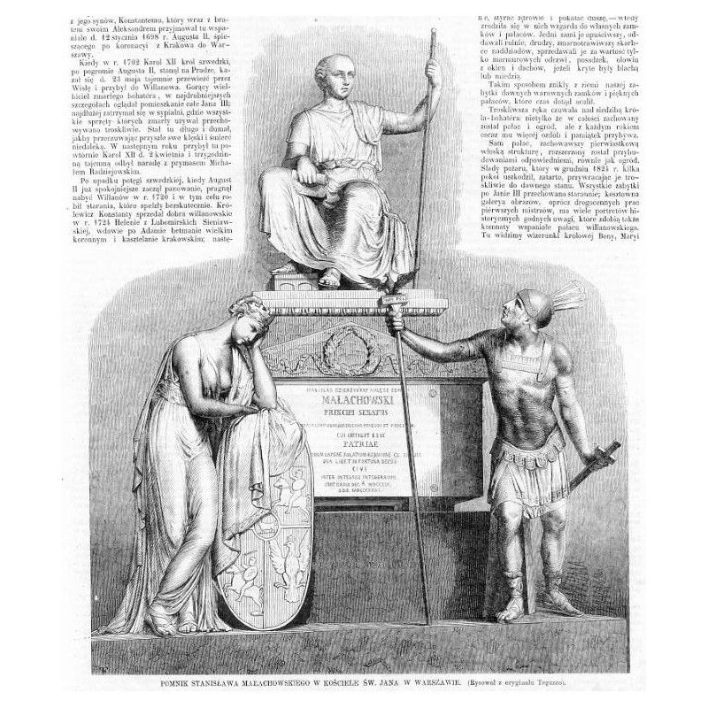 Pomnik Stanisława Małachowskiego w kościele św. Jana w Warszawie / "POMNIK STANISŁAWA MAŁACHOWSKIEGO W KOŚCIELE ŚW. JANA W WARSZ