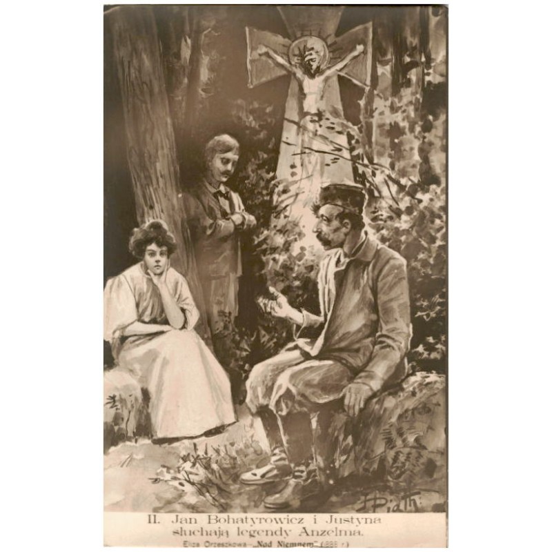 II. Jan Bohatyrowicz i Justyna słuchają legendy Anzelma. Eliza Orzeszkowa "Nad Niemnem" (1888 r.)