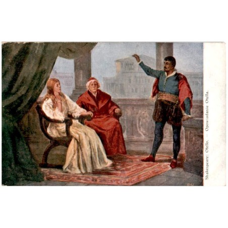 Shakespeare: Otello. - Opowiadanie Otella. / Rewers: Z. Olszewski pinx.