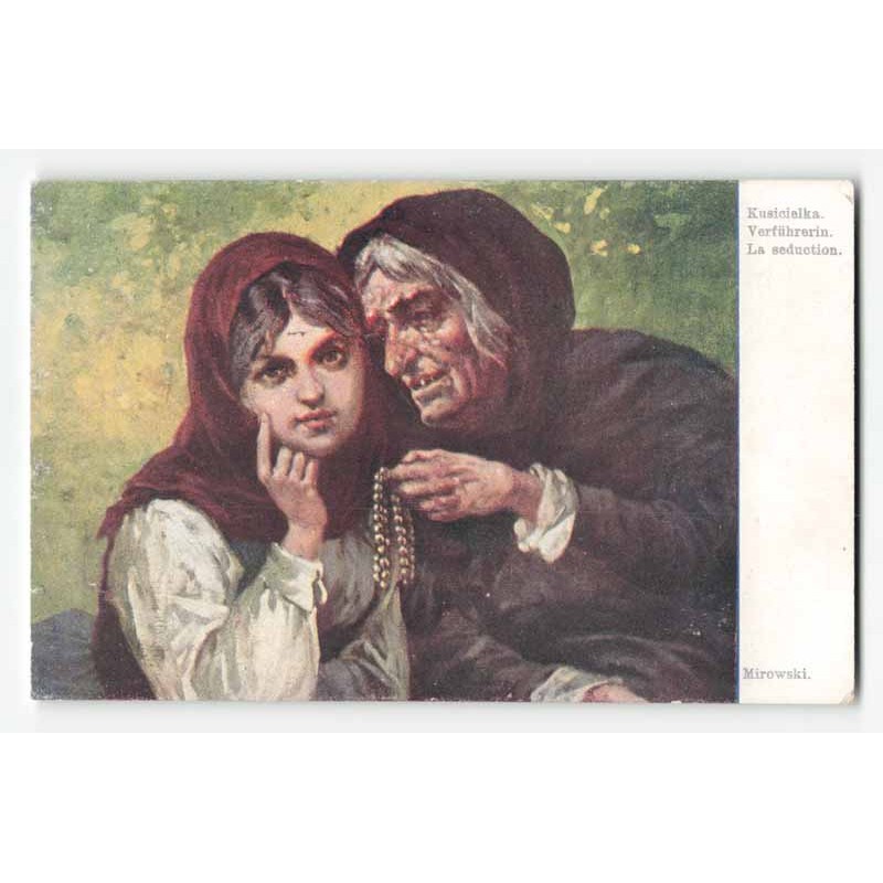Kusicielka. Verführerin. La seduction. Mirowski.