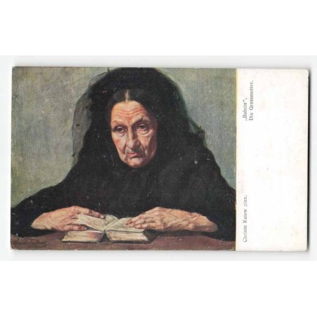 Christo Kutew pinx. "Babcia". Die Grossmutter.