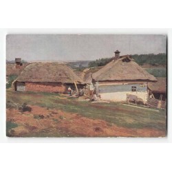 M. Krzycki pinx. W wiejskim zaścianku. La petite ferme champêtre.