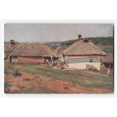 M. Krzycki pinx. W wiejskim zaścianku. La petite ferme champêtre.