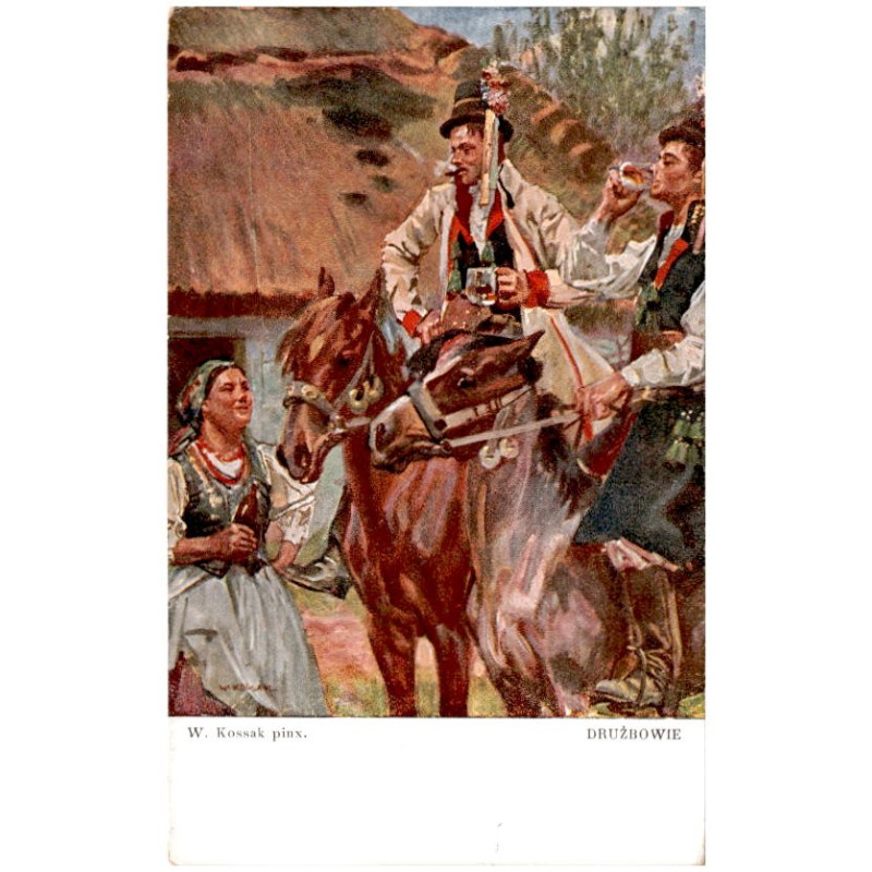 W. Kossak pinx. Drużbowie