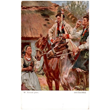 W. Kossak pinx. Drużbowie