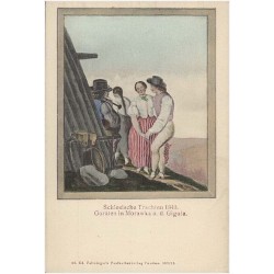 Schlesische Trachten 1840. Goralen in Morawka a. d. Giguła