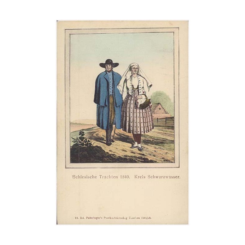 Schlesische Trachten 1840. Kreis Schwarzwasser