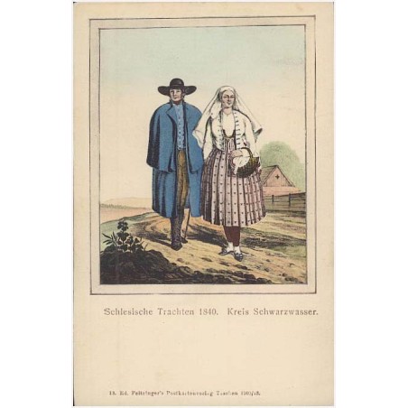 Schlesische Trachten 1840. Kreis Schwarzwasser
