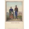 Schlesische Trachten 1840. Landvolk im Bielitzer Kreis