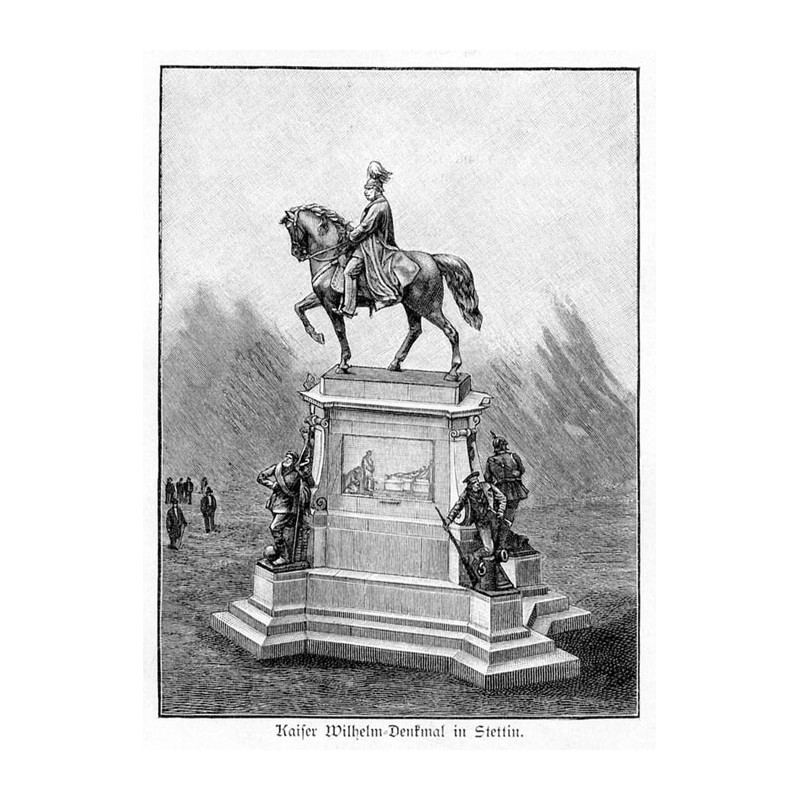 "Kaiser Wilhelm Denkmal in Stettin."
