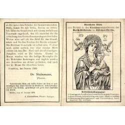 "Herzliche Bitte zum Beitritt in den Kirchbausammelverein der Mariä-Hilfkirche in Züllchow-Stettin [...]" / Serdeczna prośba o p