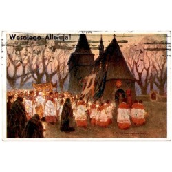 Wesołego Alleluja! / Rewers: B. Rychter-Janowska mal.