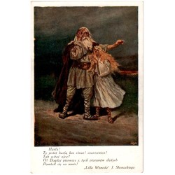 Harfa! Ty jesteś harfą bez strun! czarownico!... "Lilla Weneda" J. Słowackiego / Rewers: A. Setkowicz