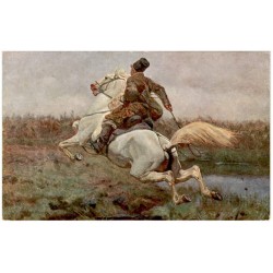 Józef Chełmoński pinx. Posłaniec dworski. Le messager
