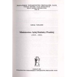 Ministerstwo byłej Dzielnicy Pruskiej (1919-1922)