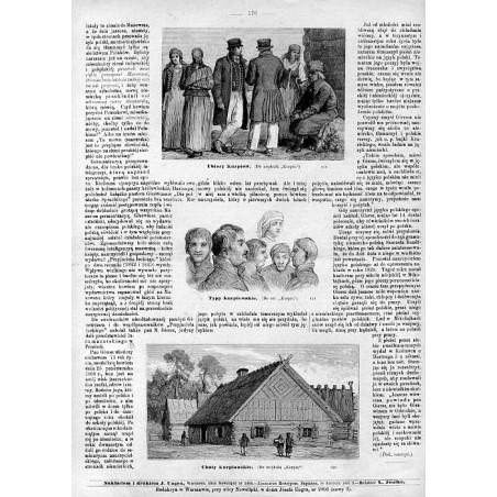 [1] "Ubiory Kurpiów. (Do artykułu "Kurpie.") 818" [2] "Typy kurpiowskie [...] 819" [3] "Chaty kurpiowskie [...]") 820"
