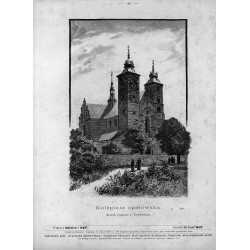 "Kolegiata opatowska. Rysunek oryginalny J. Wróblewskiego. (3323)"
