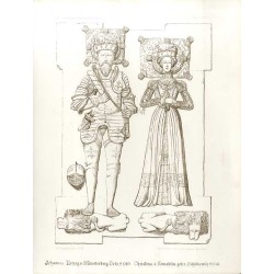 "Johannes, Herzog v. Münsterberg-Oels, † 1565. Christina, s. Gemahlin, geb. v. Schidlowitz † 1556."