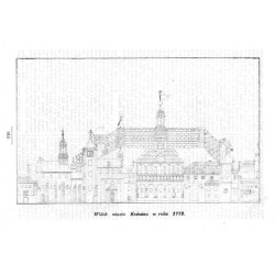 "Widok miasta Koźmina w roku 1772."