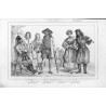 Typy polskie i litewskie / "POLOGNE. 54 1. Mazoviens, 2. Montagnards, 3. Lithuaniens, 4. Krakoviens. Mazovienses. Montaneses. Li