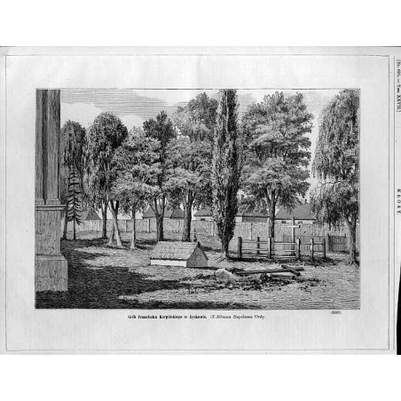 "Grób Franciszka Karpińskiego w Łyskowie. (Z Albumu Napoleona Ordy. (5095)"