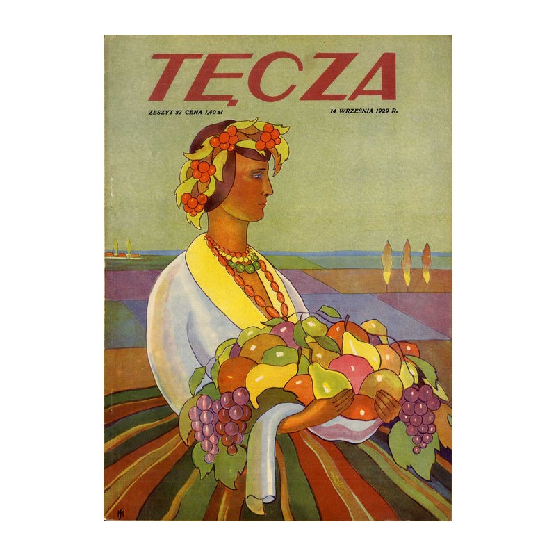 Tęcza. Ilustrowane pismo tygodniowe. R. 3 (1929). Z. 37 (14 września 1929) / Mieczysław Szczepkowski / Solura / Poznań tenis