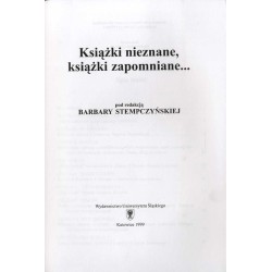 Książki nieznane, książki zapomniane... / Aleksander Błok / Andriej Biełyj / Jurij Dombrowski